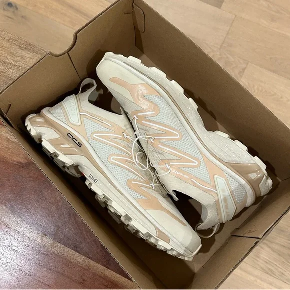 Salomon XT-Rush 2 Trainers Sneakers Bleached Sand Hazelnut - Picture 4 of 6